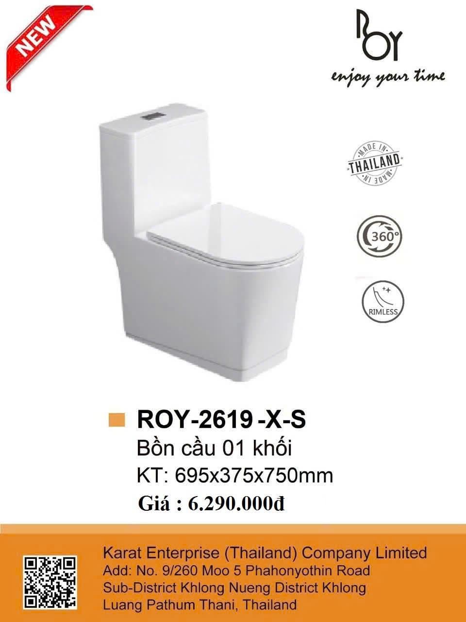 Bồn Cầu Roy Thái Lan – Mẫu 4